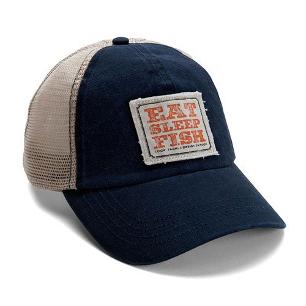 Fishing Hat Loop Tackle ESF 'Eat Sleep Fish' Snapback 2-tone Trucker Style Cap 